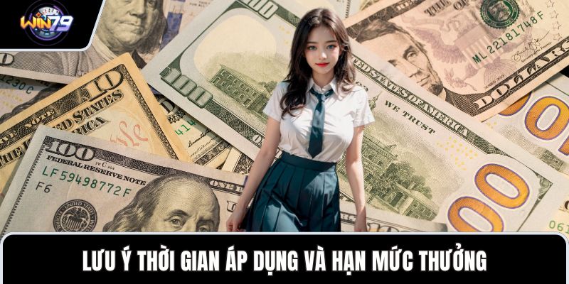 Lưu ý thời gian áp dụng và hạn mức thưởng